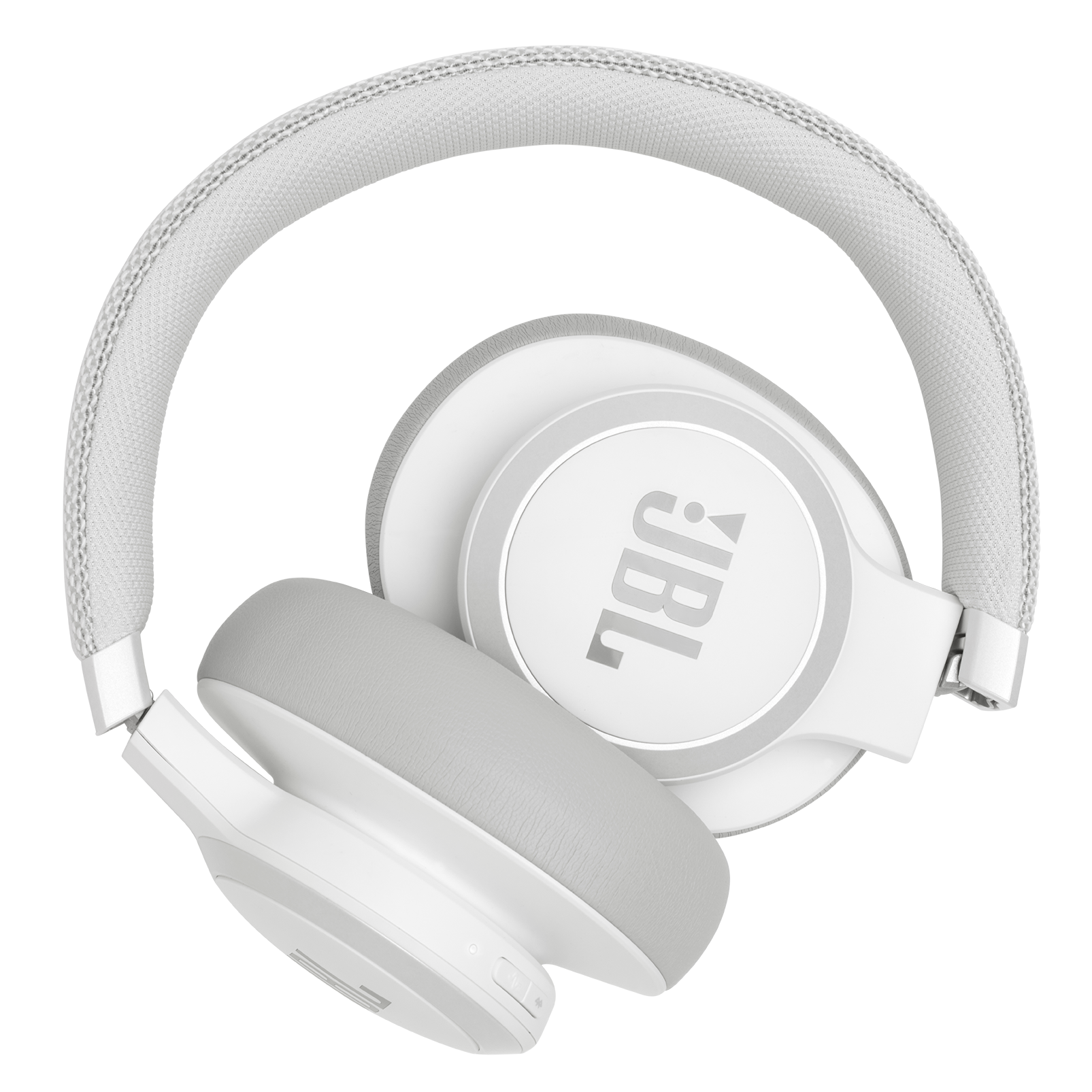 JBL Live 650BTNC - White - Wireless Over-Ear Noise-Cancelling Headphones - Detailshot 6